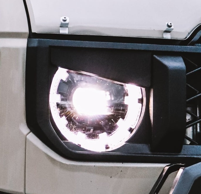 Angry Headlight Eyelids for Toyota LandCruiser 70 Series (Facelift, 2023 onwards)