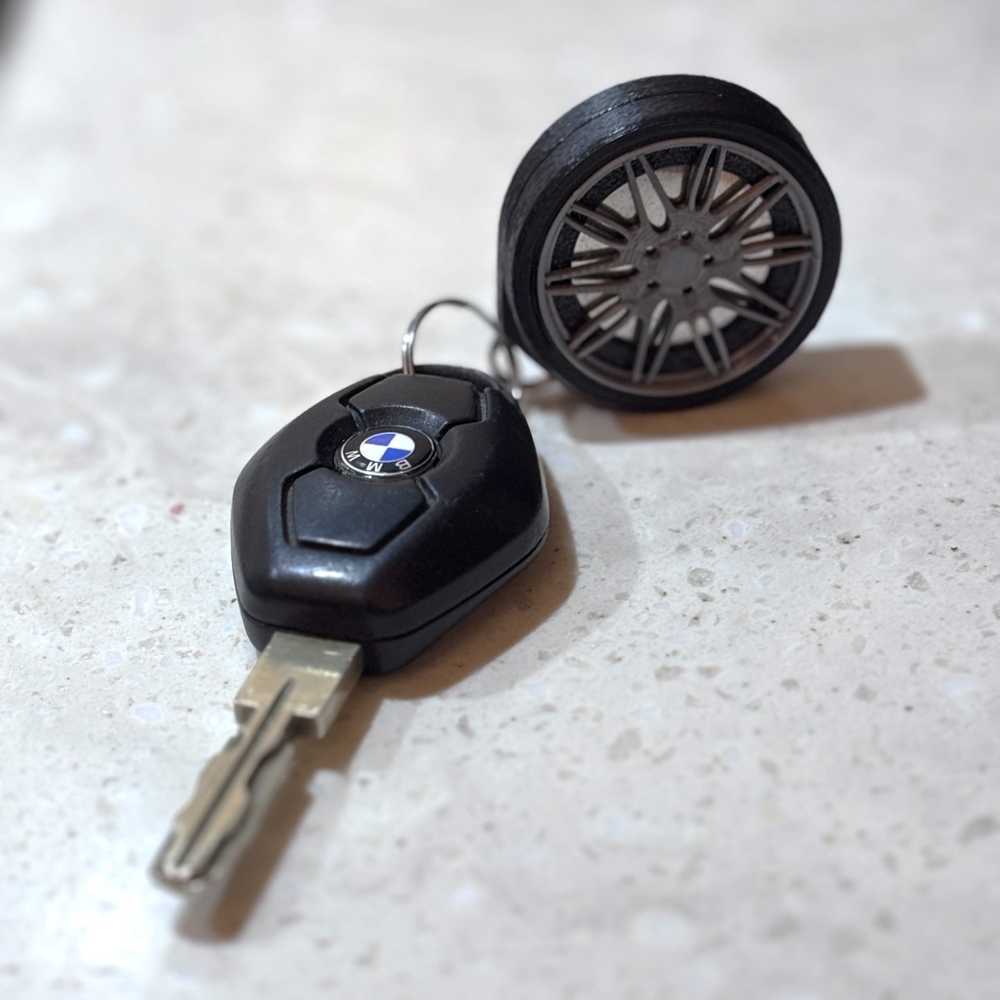 BMW Wheel AirTag Keychain Attachment