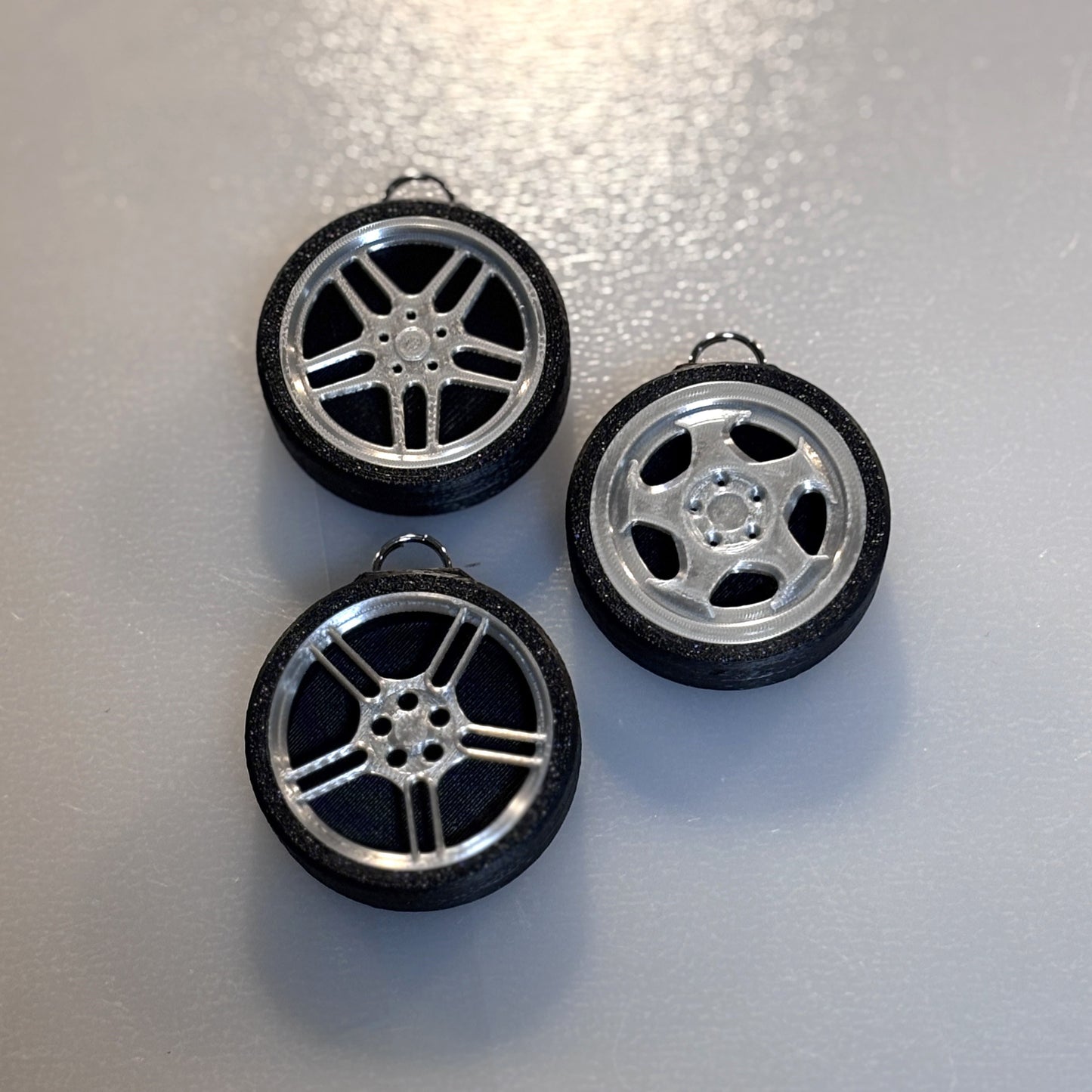 BMW Wheel AirTag Keychain Attachment
