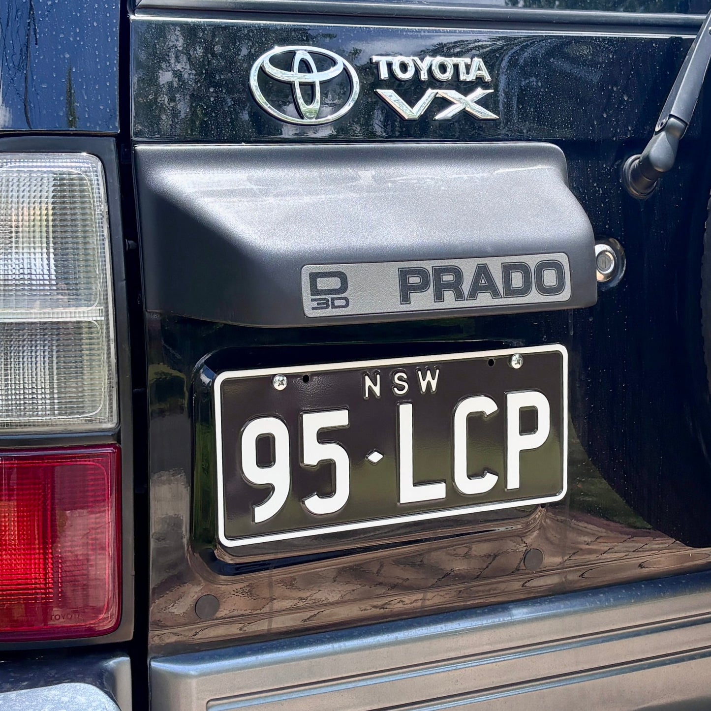 Stealth License Plate Bracket Kit for Toyota LandCruiser Prado 90 Series (1996-2002)