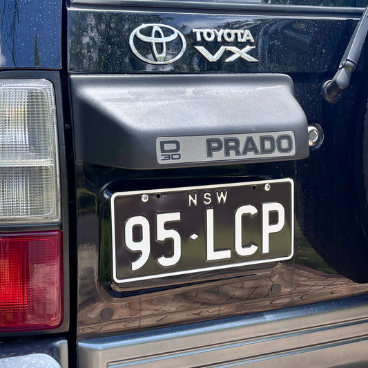 Stealth License Plate Bracket Kit for Toyota LandCruiser Prado 90 Series (1996-2002)
