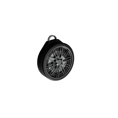 BMW Wheel AirTag Keychain Attachment