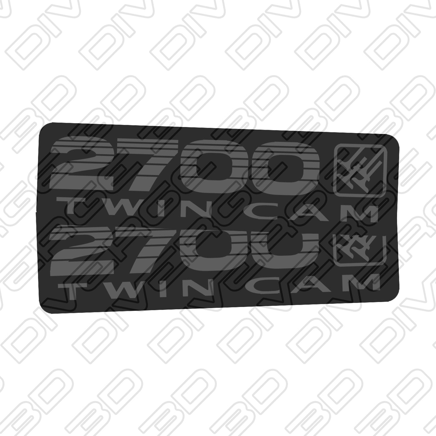 2700 TWIN CAM Side Decals for Toyota LandCruiser Prado 90 Series (1996-2002)