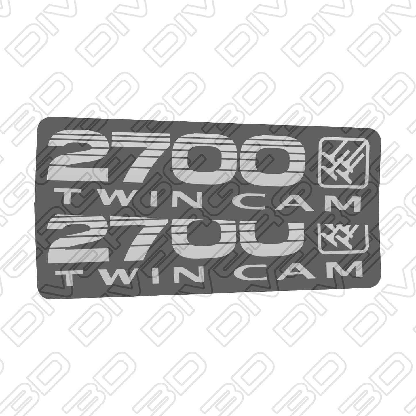 2700 TWIN CAM Side Decals for Toyota LandCruiser Prado 90 Series (1996-2002)