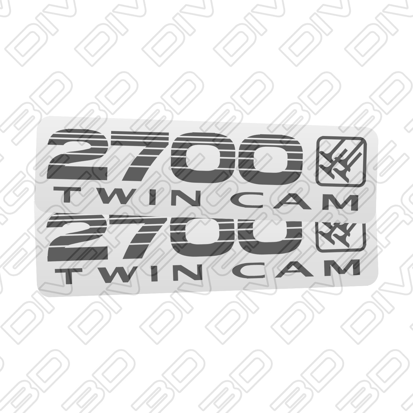 2700 TWIN CAM Side Decals for Toyota LandCruiser Prado 90 Series (1996-2002)