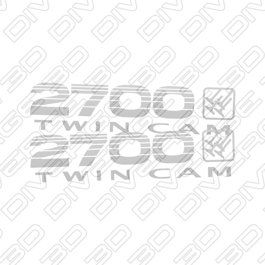 2700 TWIN CAM Side Decals for Toyota LandCruiser Prado 90 Series (1996-2002)