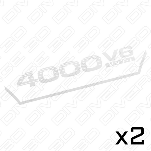 4000 V6 VVT-i Side Decals (Pair) for Toyota LandCruiser Prado 120 Series (2002-2009)