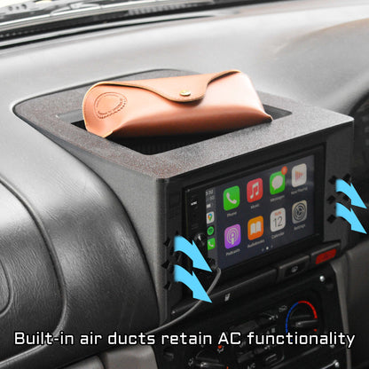 High Mount Double DIN Head Unit Kit for Subaru Forester SF (1997-2002, 1st Gen)