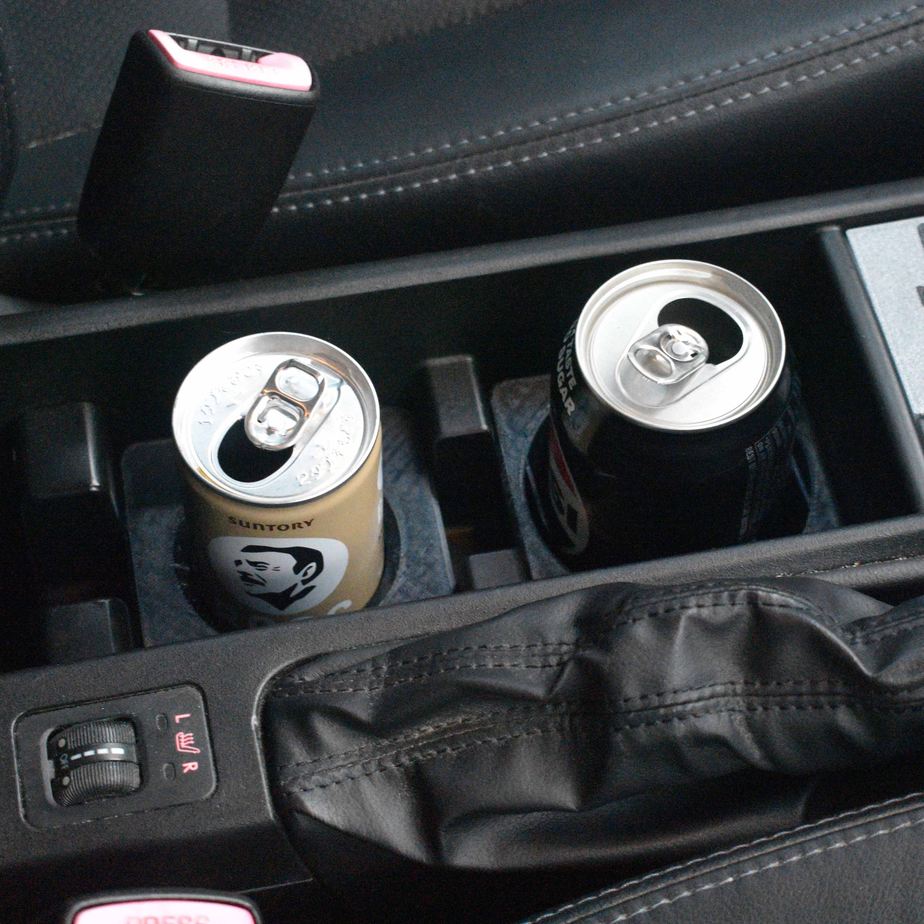 Subaru Forester SH cupholder inserts installed