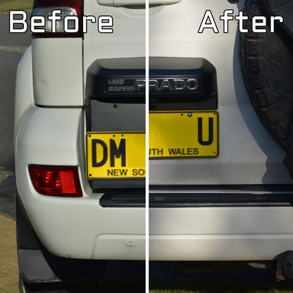 Stealth License Plate Bracket Kit for Toyota LandCruiser Prado 120 Series (2002-2009)