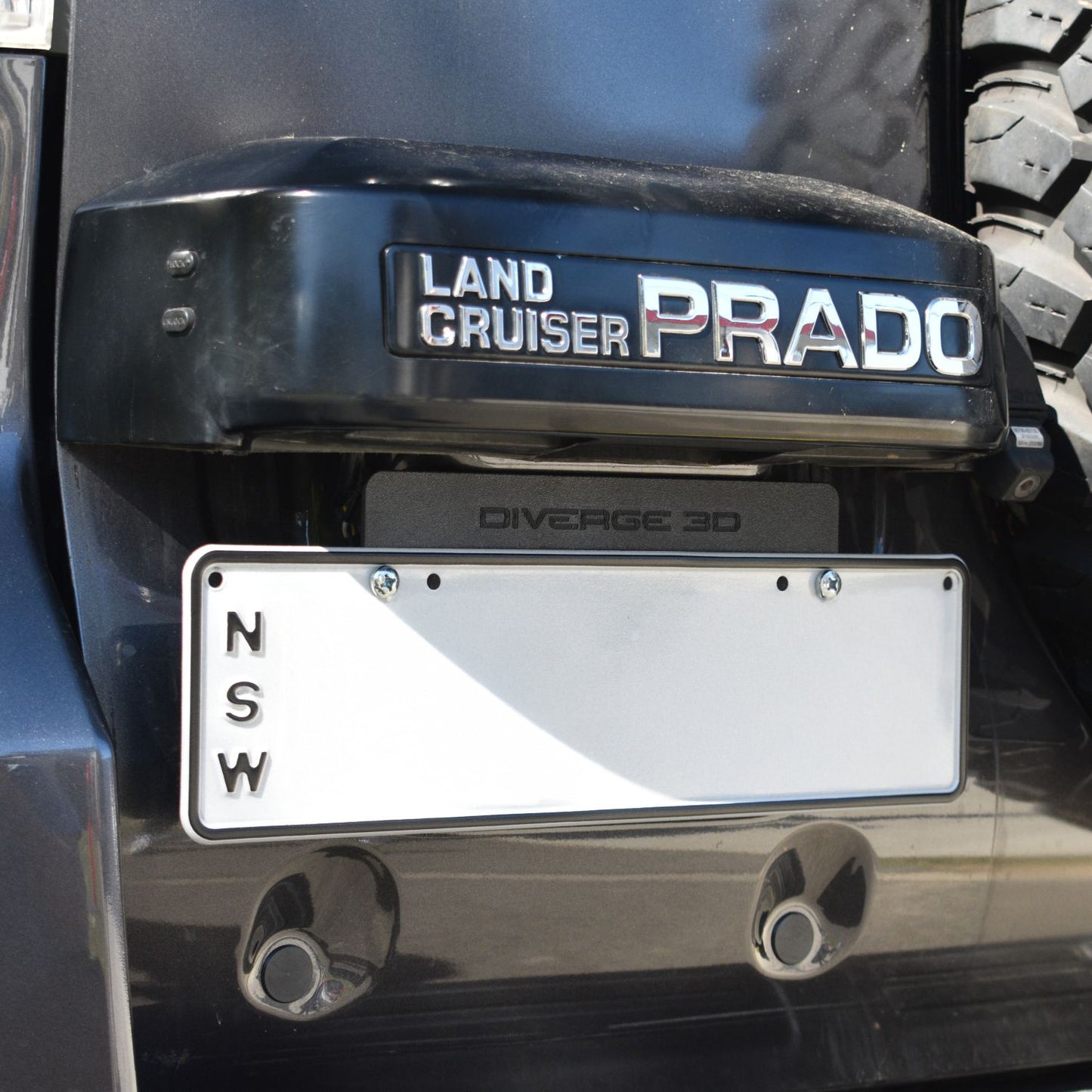 Stealth License Plate Bracket Kit for Toyota LandCruiser Prado 150 Series (2009-2023)