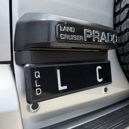 Stealth License Plate Bracket Kit for Toyota LandCruiser Prado 120 Series (2002-2009)