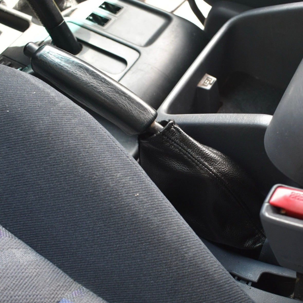 Leather Handbrake Boot Dust Cover for Toyota LandCruiser Prado 90 Series (1996-2002)